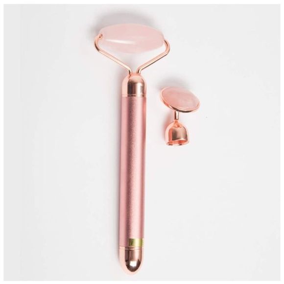 Rose 🌹 Quartz Face Massage Roller - Picture 3 of 8
